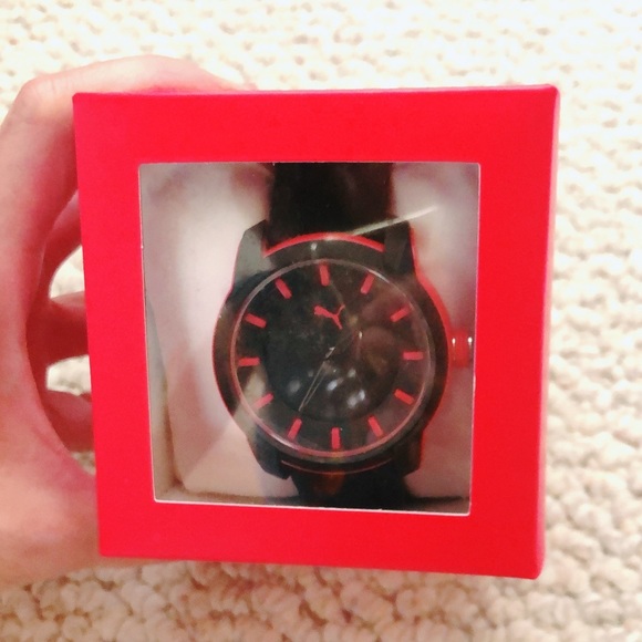 Puma Analog Three-Hand Black Silicone Watch 45MM - Picture 6 of 6